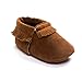 Kuner Baby Boys Girls Tassel Soft Soled Non-Slip Crib Shoes Moccasins First Walkers