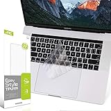 JRC- Ultra SOFT Thin Keyboard Cover Skin Protector for Apple MacBook Pro 13" 15" (A1706 A1707, 2016 Late, with Touch Bar), Clear TPU Precision Fit Skin, Waterproof Dust-proof US Layout