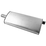 Walker Quiet-Flow SS 21602 Direct Fit Exhaust Muffler 2.5" Inlet (ID) 2.25" Outlet (ID) for Jeep Liberty