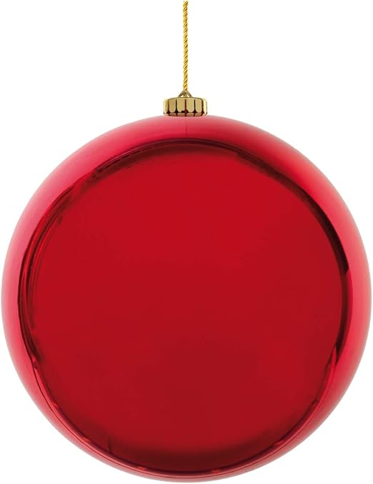 Decor Service Boule De Noël Xl En Plastique Rouge ø 25 Cm