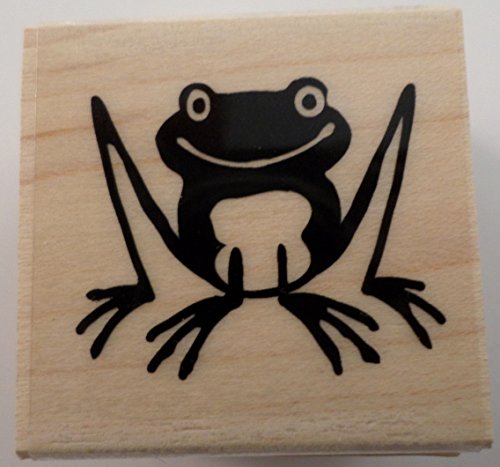 MOD FROG Wood Mounted Rubber Stamp InkaDinkaDo