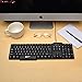 Vander Life Wired USB Keyboard 104 Key Standard Windows Keyboard Works with Windows 2000 / xp / 2003/2007 / Vista / Win7 / Win8 / Mac/WIN10, Black