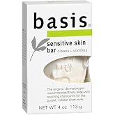 Basis Sensitive Skin Cleansing Bar - 4 oz - Buy Packs and SAVE (Pack of 3)