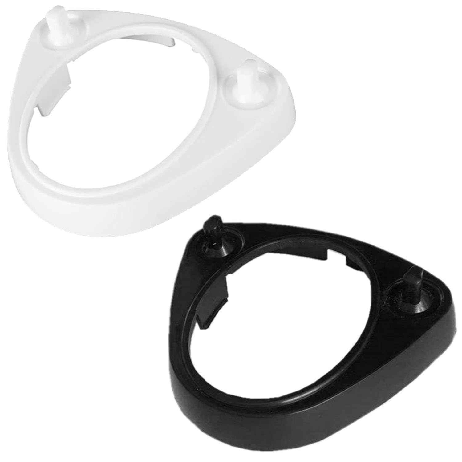 ANBOO 2 x Electric Toothbrush Stand, Toothbrush Holder, Toothbrush Head Holder, Holder for Electric Toothbrush Holder for Braun Electric Toothbrush Holder, White+Black, NO