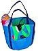 Saltwater Canvas Mesh Dolphin Bag, 7 pockets, Medium Beach Tote, gym, Sky Blue