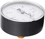 Hilitand Hydraulic Oil Pressure Gauge 0-6 Bar 1/4 NPT Metal Case High Precision view 2