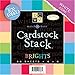 Die Cut Match Makers Brights Cardstock Stack,8X8-Inches