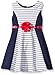 Sweet Heart Rose Girls' Paneled Stripe Ottoman Dress