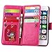 Joopapa iPhone 6 Plus Case, Luxury Fashion Pu Leather Magnet Wallet Credit Card Holder Flip Case Cover with Built-in 9 Card Slots for iPhone 6 Plus 5.5