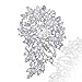 EVER FAITH Women's Austrian Crystal Wedding Flower Leaf Bouquet Brooch