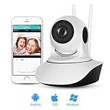 ABAI HD 720P Wireless WiFi Pet Baby Monitor IP Security Surveillance Camera With Two-way Audio, Infrared Night Vision, Pan Tilt Zoom, Video Record, Remote Motion Detect