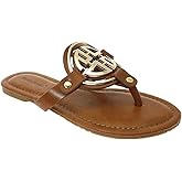 Pierre Dumas Women's Thong Sandals Limit-24 New Tan 10 M