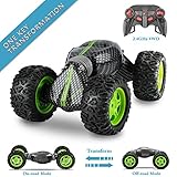 U-miss RC Car Double Sided Stunt Off-Road Racing Car, 2.4GHz Remote Control Transform Monster Crawler Tank Vehicle, 4WD High Speed Racing Rechargeable Buggy Hobby Car