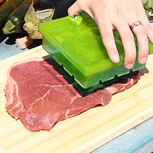 Clever Kebab 6 in 1 Kebab Cutting Tool with 32 Bamboo Skewers (Green) Patio, Lawn & Garden, Grills & Outdoor Cooking, Outdoor Cooking Tools & Accessories, Grilling & Barbecue Utensils, Barbecue Skewers