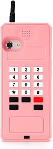 Retro Phone Case for iPhone SE 2020,Awin 3D Cute Cartoon Big Retro Telephone Soft Rubber Silicone Phone Case for iPhone SE 2020/iPhone 6 6S 7 8 4.7inch (Big Telephone)