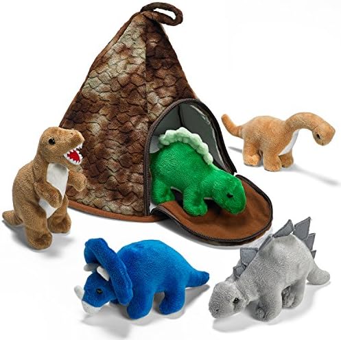 Prextex Dinosaur Volcano House with 5 