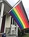 Gala Supplies LGBTQ Gay Lesbian Pride Rainbow Flag | Philly/Philadelphia New 8 Stripes Black & Brown, 3ft x 5ft Polyester, Be Proud Flag (1)