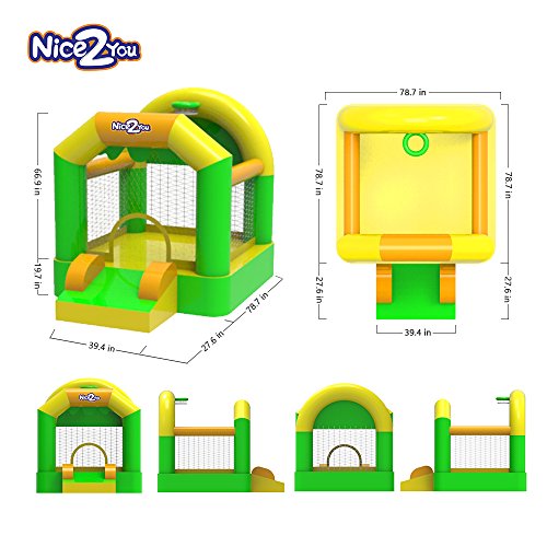 Nice2You Inflatable Bouncy Castle Children Jumping Backyard Bounce House