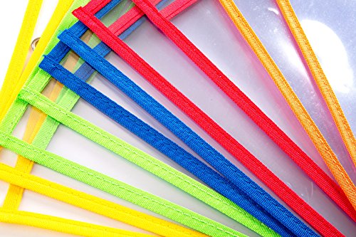 image for Blue Summit Supplies 30 Multicolored Dry Erase Pockets, Oversize 10 x 