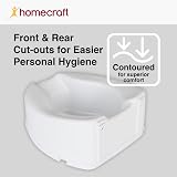 Homecraft Savanah Raised Toilet Seat Elongated 150 mm White view 4