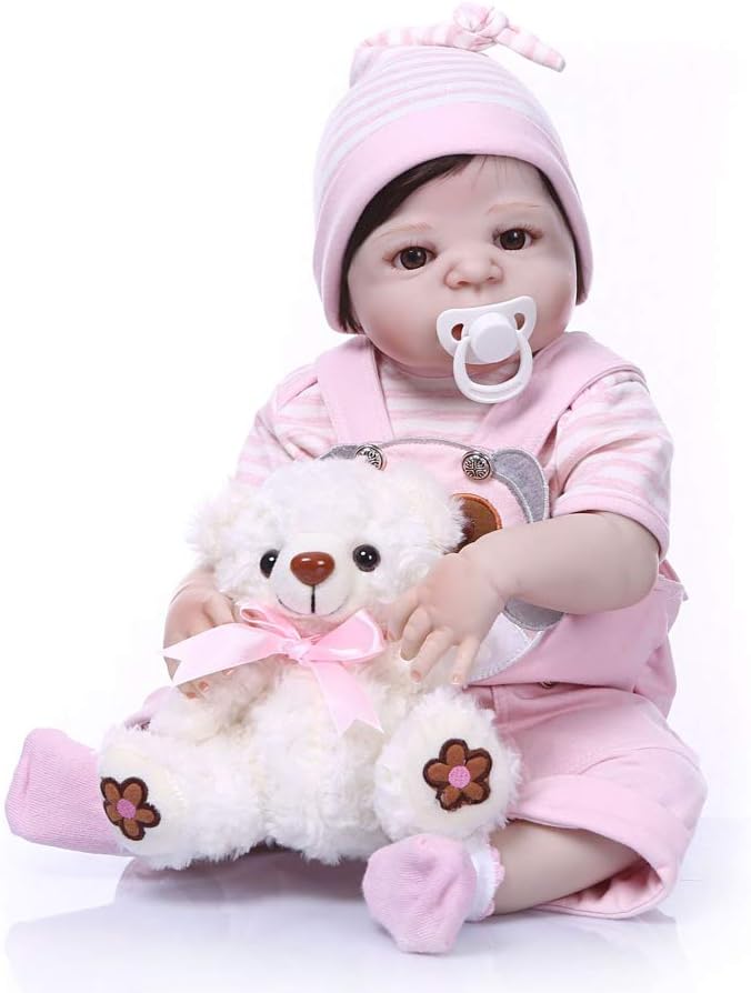 Prezzo CQ Reborn Doll Handmade Toy Doll Silicone 56CM Simulation Baby Regalo di Compleanno per Bambini Offerte