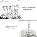 Meetu Space Saving Metal Clothes Hangers 6X2 Slots Magic Hook Design Closet Organizer (Pack of 8)