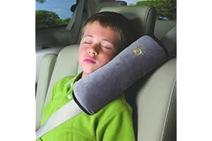 Boxiki Travel Seatbelt Covers (Set of 2) - Comfortable Shoulder Strap Cushions for Adults & Kids - Car Seat Belt Pillow Pads for Driving Comfort