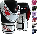 RDX Maya Hide Leather 4oz 6oz Kids Boxing Gloves Junior Punch Bag Children MMA Training Youth Muay Thai Mitts