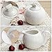 Porcelain Tea Cup and Saucer Coffee Cup Set and Dinnerware (Cup Set with Creamer, Sugar Pot & Cake Stand, Service for 4)