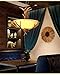 KunMai Faux Antler 3 Lights Kitchen Island Pendant Light Chandelier Foyer Hanging Light Fixtures with Frosted Glass Bowl Shade