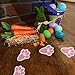 Geefuun 24Ct Easter Decorations Bunny Paw Prints Footprint Stickers - Party Decor Ornaments - Floor Clings Decals