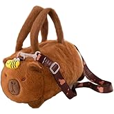 Acxico 1-Piece Kabala Handbag, Plush Panda & Otter Design Single Shoulder Bag, Creative Crossbody Bag for Daily Use, Casual Outings, Shopping & Leisure Activities