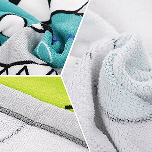 URlighting Hooded Towel Baby Bath Towel Poncho Style Beach Towel Shark Theme Fast Drying 24" x 48" for Kids Toddlers