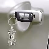 Rowwait Silver Racing Car Keyring Stainless Steel F1 Gift 1 Pcs view 4