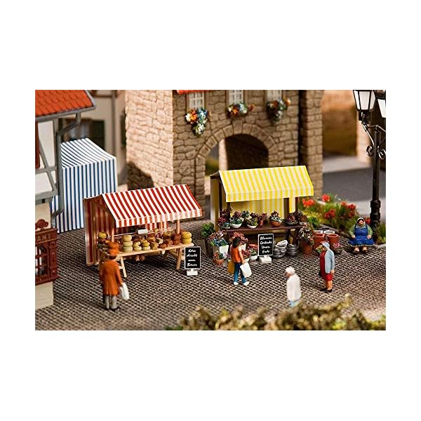 Faller FA180614 - Wochenmarkt II Blumen- und Käsestand