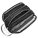 Yeiotsy Toiletry Bag, Light Shaving Bag Wash Bag for Men Small Nylon Toiletry Organizer for Camping/Hiking (Black)