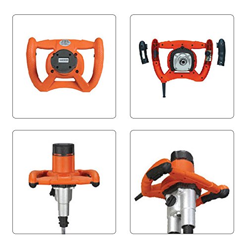 Hand Held Power Concrete Mixers 1800W Portable Electric Mortar Plaster Mixer Tool Double Shaft, US STOCK - Thumbnail 4