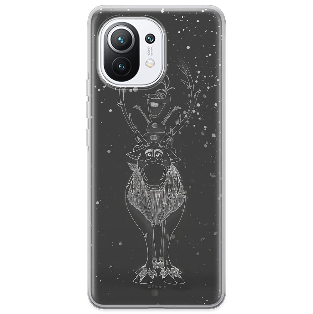 ERT GROUP mobile phone case for Xiaomi 11 original and officially Licensed Disney pattern Olaf and Sven 001 optimally adapted to the shape of the mobile phone, case made of TPU — image 1