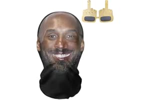 HANICAMOLA K Bryant Realistic Face Mask Mesh Baraklava Hat Headgear Funny for Cosplay Props Costume Halloween