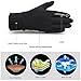 Vbiger Outdoor Cycling Driving Warm Touchscreen Gloves (Black 2, L)