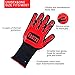 Feezzy BBQ Gloves 932°F Extreme Heat Resistant Oven Gloves For Cooking, Grilling, Baking - Extra Long Cuff