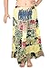 WEVEZ Pack of 3 Hippie Tiered Maxi Long Vintage Patch Skirts Acid Wash