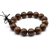 Zen Dear Unisex Natural Tigerwood Mala Beads Buddhist Prayer Bracelet Link Wrist Necklace Chain Beads
