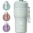 Papablic Portable Bottle Warmer for Travel – Fast Heating, Built-in Sterilizer, 30W Fast Charge, 5-Temp Control, Easy-Clean Wide Mouth, Baby Milk Warmer for Breastmilk & Formula