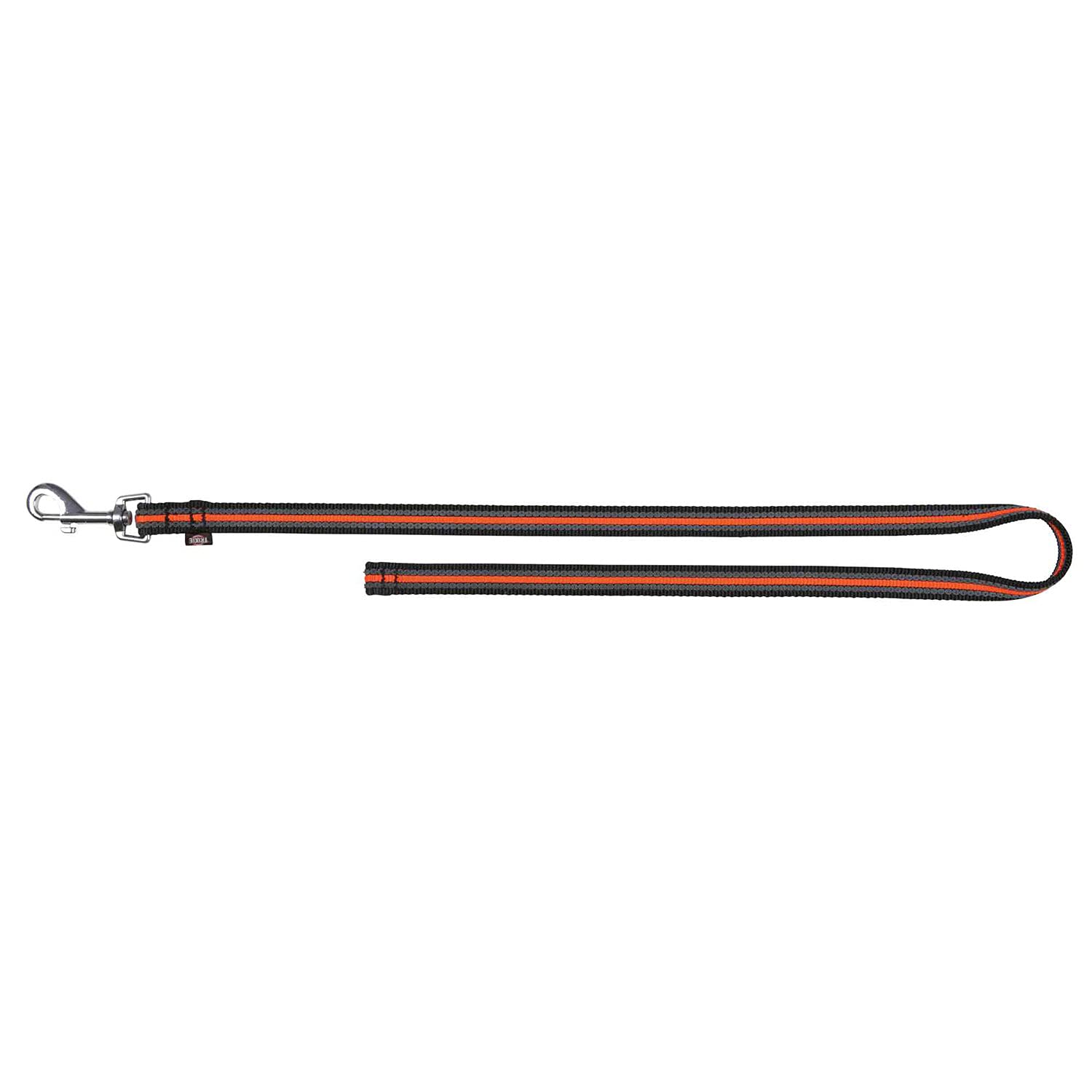 Trixie Fusion Training Lead, S - L, 1.00 m x 17 mm, Black/ Orange