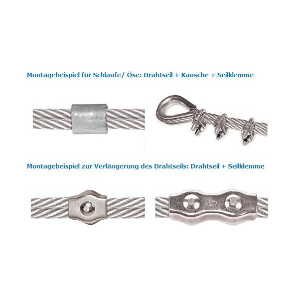 10 Stk. Steelando Pressklemmen - Drahtseilpressklemmen für Forstseil Windenseil Stahlseil Seil Draht Stahl (Aluminium, 2… – Bild 4