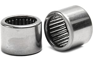 Bettomshin 2Pcs B1212 Needle Roller Bearings 3/4"x1"x3/4" Bearing Steel P0 Stamped Outer Ring Needle Bearings Cageless