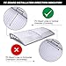 MCombo 38 inch x 116 inch Window Awning Outdoor Polycarbonate Door Shade Patio Cover Canopy, 6055-4012BK