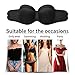 YICHAOYILIANG U Shape Plunge Bra Strapless Backless Push Up Self Adhesive Bras (C, 04black)