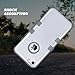 ULAK iPhone 5C Case, Shockproof Soft Silicone Rubber Hard Plastic Hybrid Heavy Duty Protection Kidproof High Impact Case Cover for Apple iPhone 5C-Siver